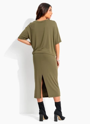 John John - Blusa Visco Touch Jj Verde - JOHN JOHN