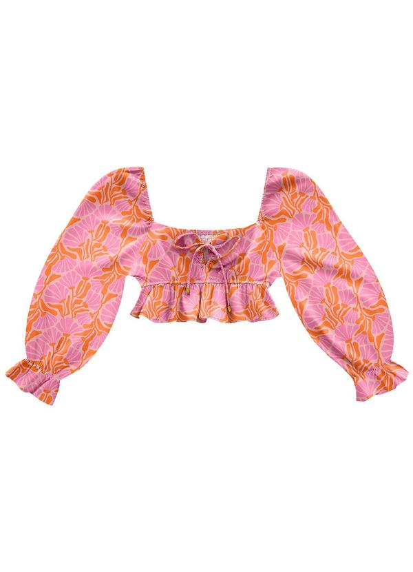 Angel - Blusa Viscose  Laranja