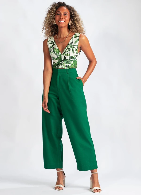 Oh Boy - Blusa Viscose Verde 3