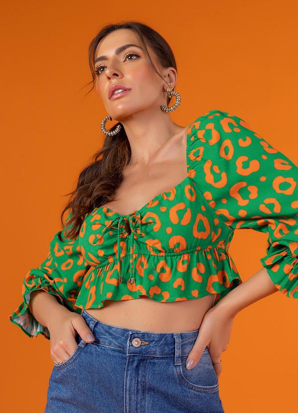 Angel - Blusa Viscose  Verde