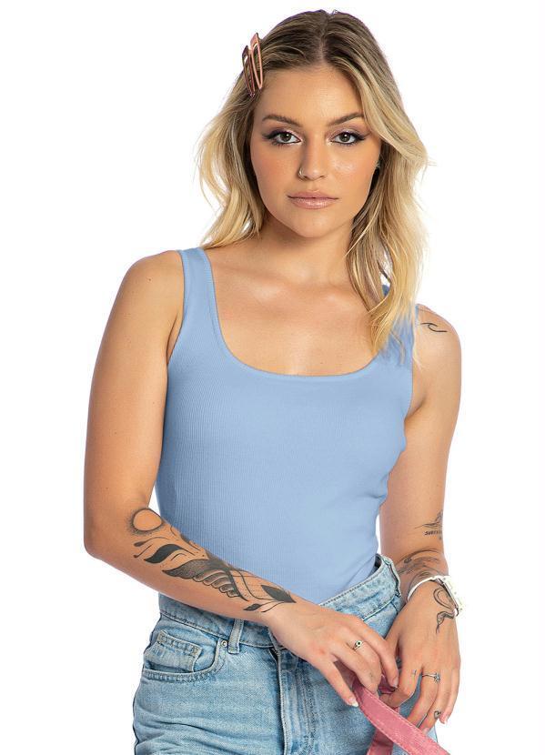 Up Close - Body Feminino Larissa Azul Claro