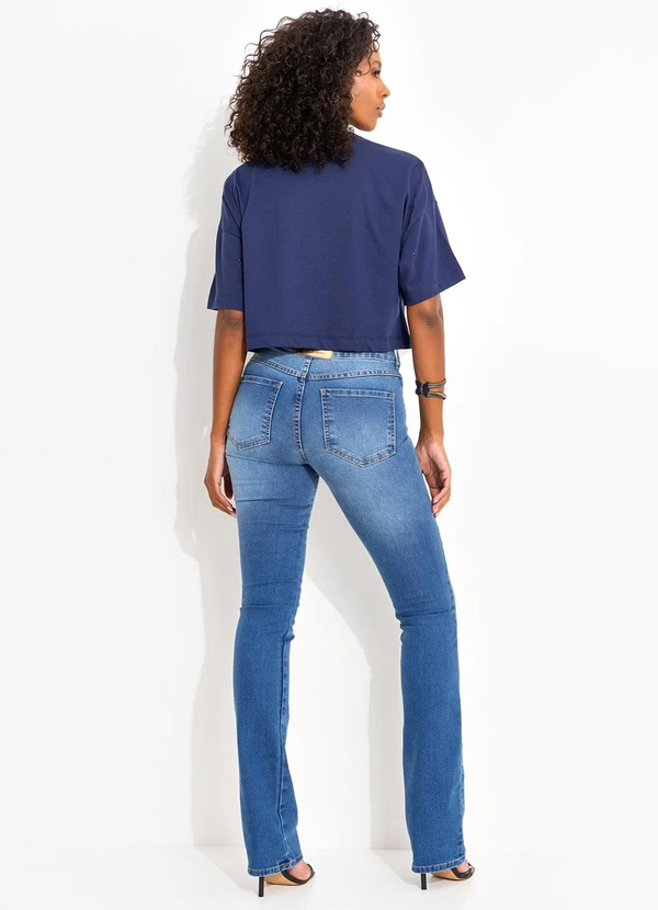 Colcci Jeans - Camiseta Bordada com Aplicação Cj Azul 4