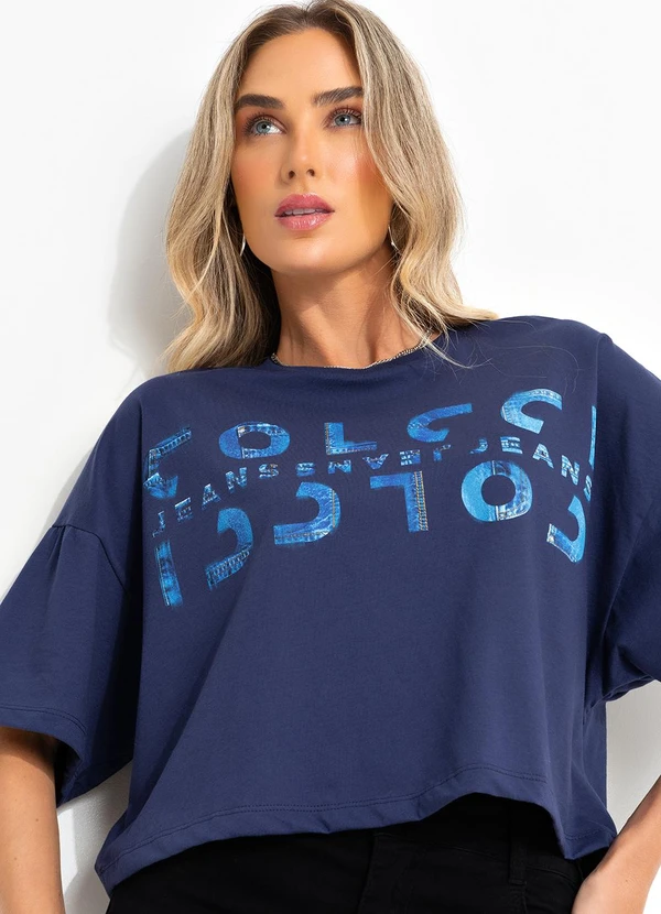 Colcci Jeans - Camiseta Cj Azul 4