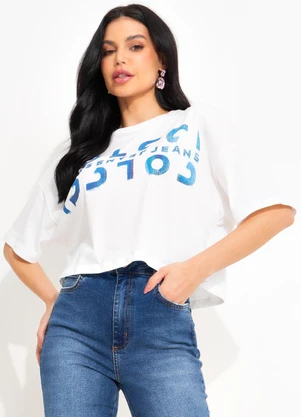 Colcci Jeans - Camiseta Cj Off White - COLCCI JEANS