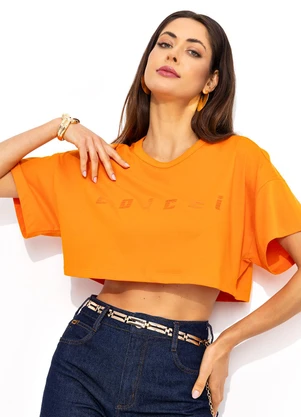 Colcci - Camiseta Laranja - COLCCI