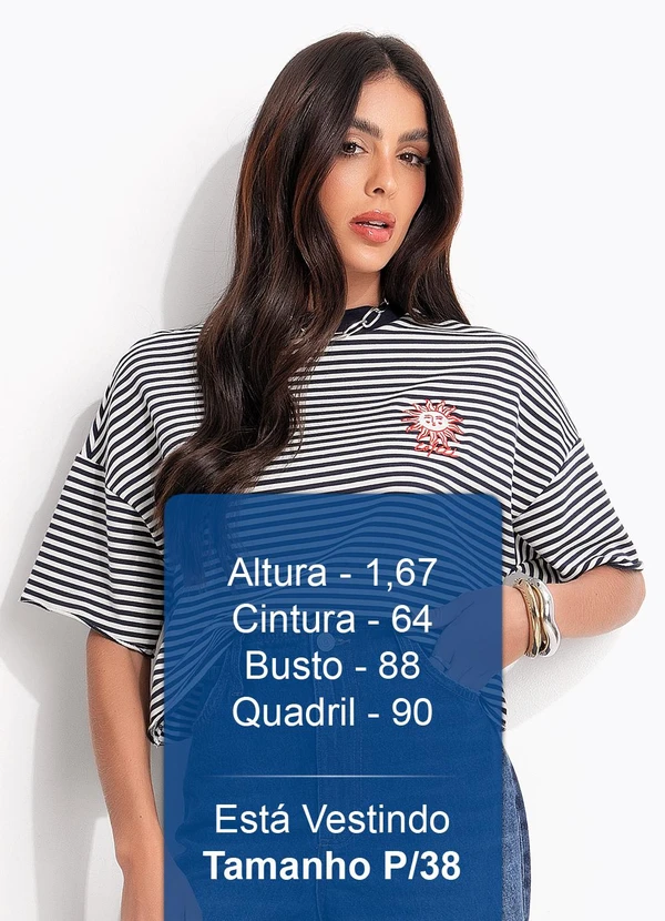 Colcci - Camiseta Listrada Preto 6