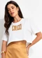 Colcci - Camiseta Rosa - variação: Off White