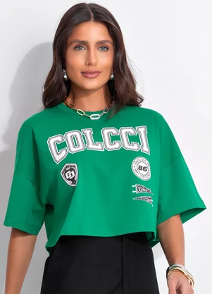 Colcci - Camiseta Verde - COLCCI