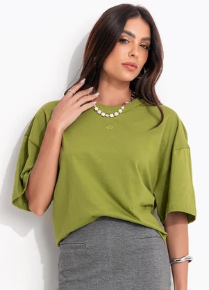 Colcci - Camiseta Verde - COLCCI