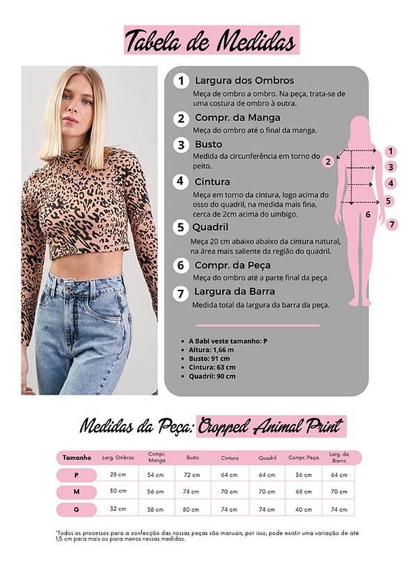 Amo Brand - Cropped Animal Print Manga Longa Camel 7