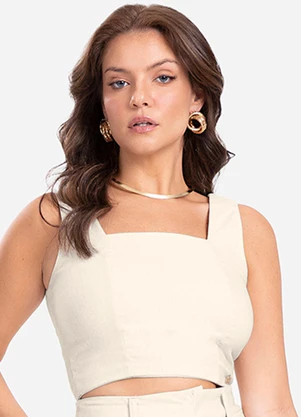 Endless - Cropped Bengaline Bege - ENDLESS