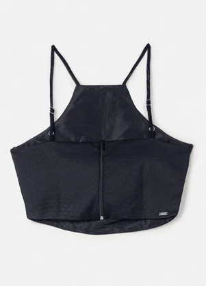 Authoria - Cropped Black com Pedrarias Preto - AUTHORIA