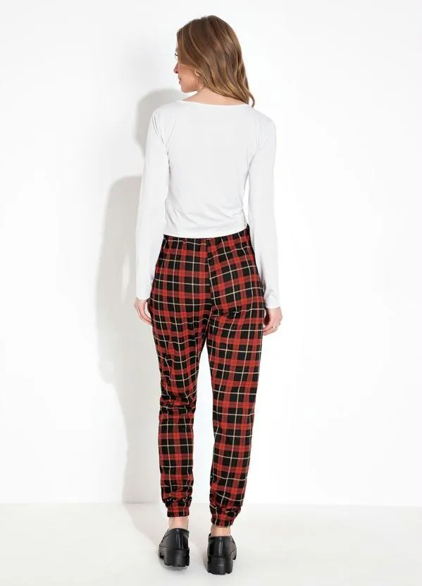 Moda Pop - Cropped Branca Manga Longa com Amarração 7