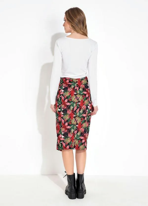 Moda Pop - Cropped Branca Manga Longa com Amarração 9