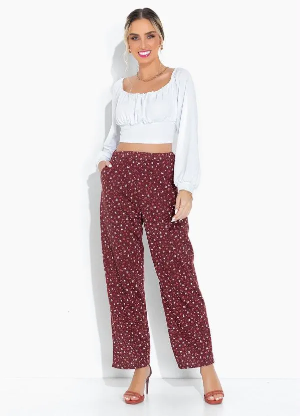 Moda Pop - Cropped Branco Ombro a Ombro com Mangas Longas 4