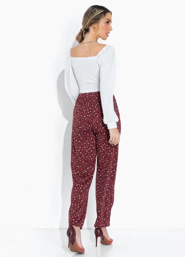 Moda Pop - Cropped Branco Ombro a Ombro com Mangas Longas 5