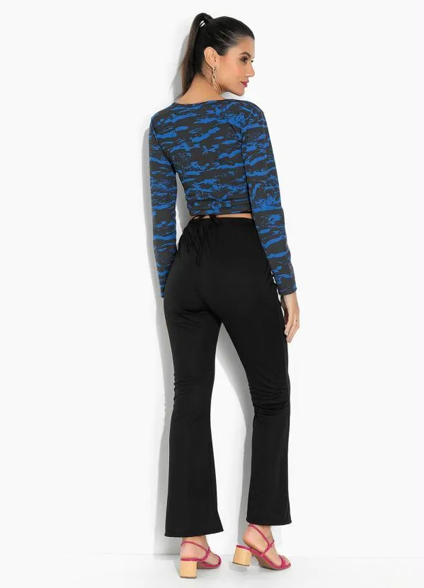 Moda Pop - Cropped Camuflada com Mangas Longas 4
