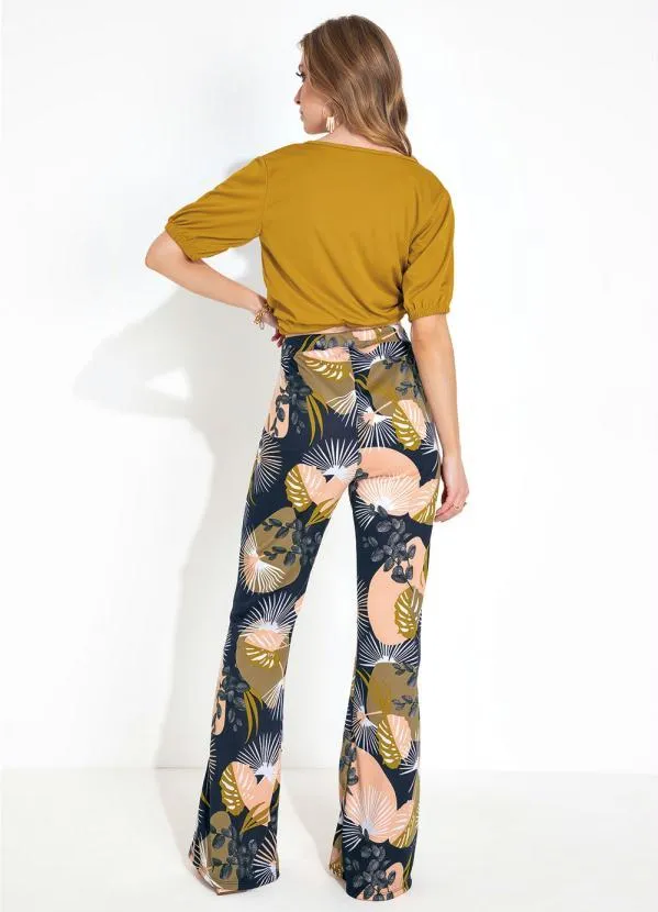 Moda Pop - Cropped Caramelo com Decote Transpassado 7