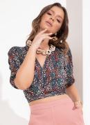 Cropped com Amarrao Ona Color 