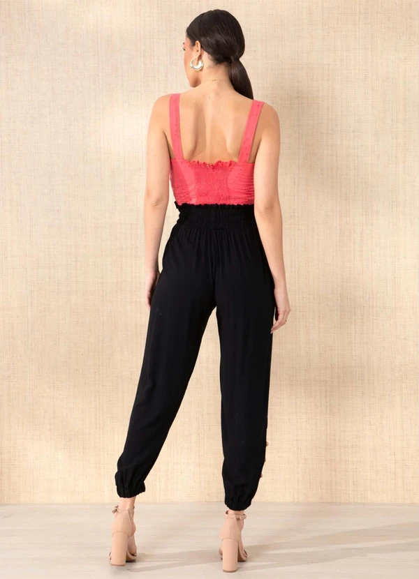 Quintess - Cropped Coral com Botões 11