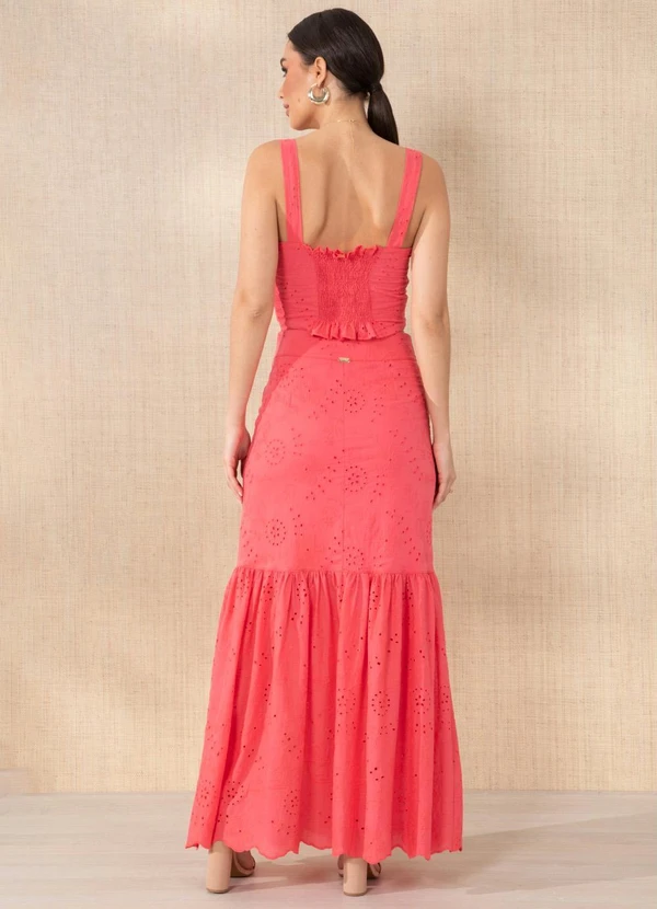 Quintess - Cropped Coral com Botões 9