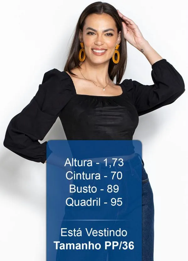 Forum - Cropped de Suede Preto 5