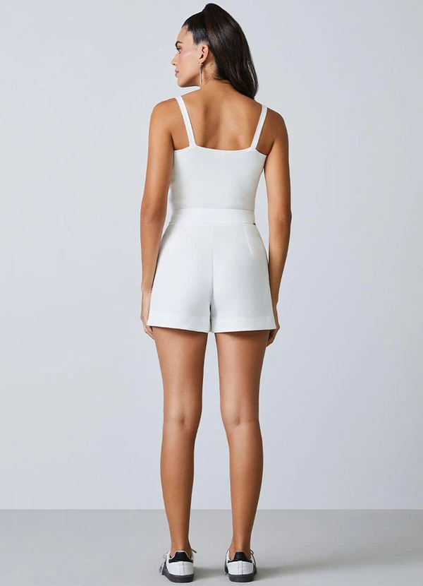 Authoria - Cropped de Tricot com Laço Off White 4