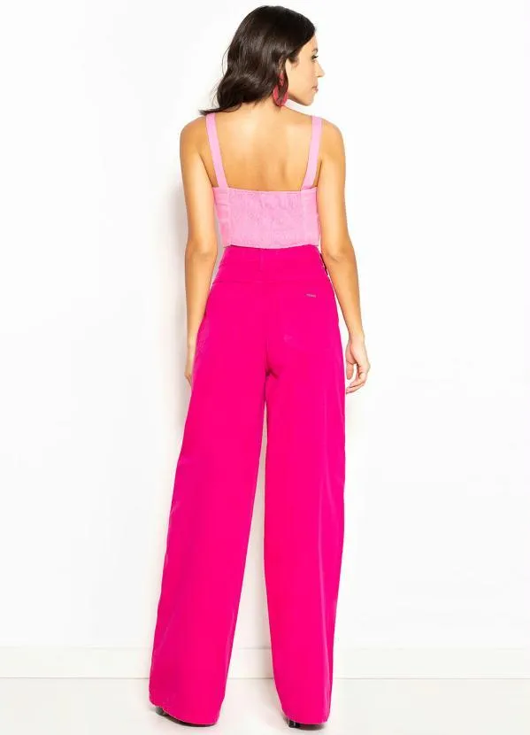 Hering - Cropped de Viscose Rosa 4