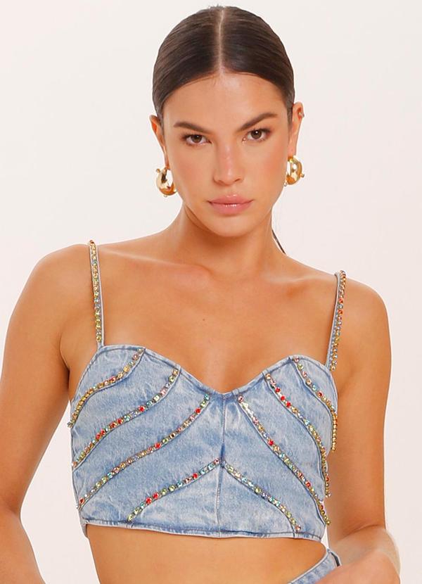 Gatabakana - Cropped Denim Luxury Azul