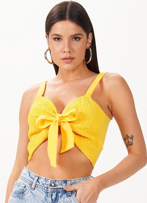 Gatabakana - Cropped Elastex Amarelo