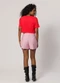 Sofie - Cropped em Malha Bodycon Azul - variação: Vermelho