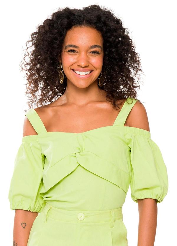 Doce Trama - Cropped em Viscolinho Lima