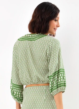 Colcci - Cropped em Viscose Estampado - COLCCI