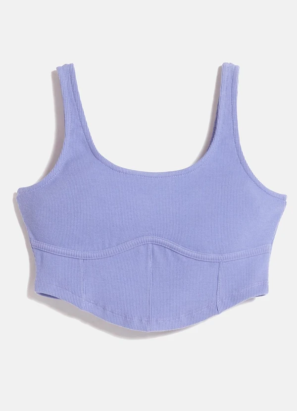 Authoria - Cropped Essential Corset Azul 5