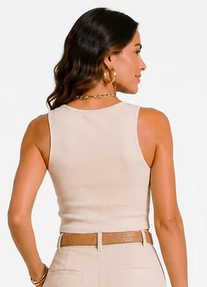 Infinita Cor - Cropped Feminino de Ribana Bege - INFINITA COR