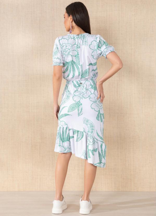 Quintess - Cropped Floral Verde com Cordel 8