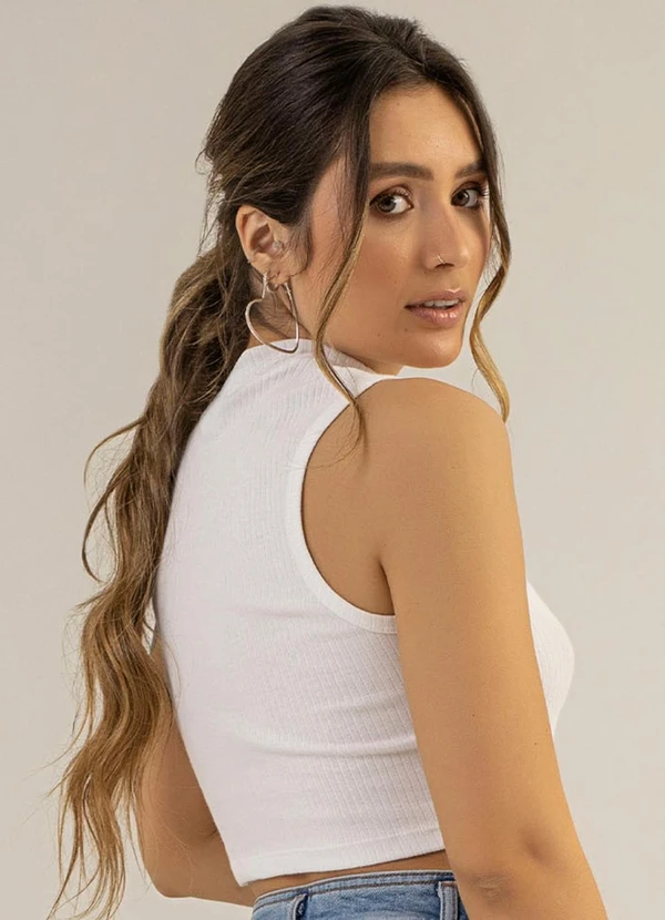 The Philippines - Cropped Gola Alta Adultos Branco 2