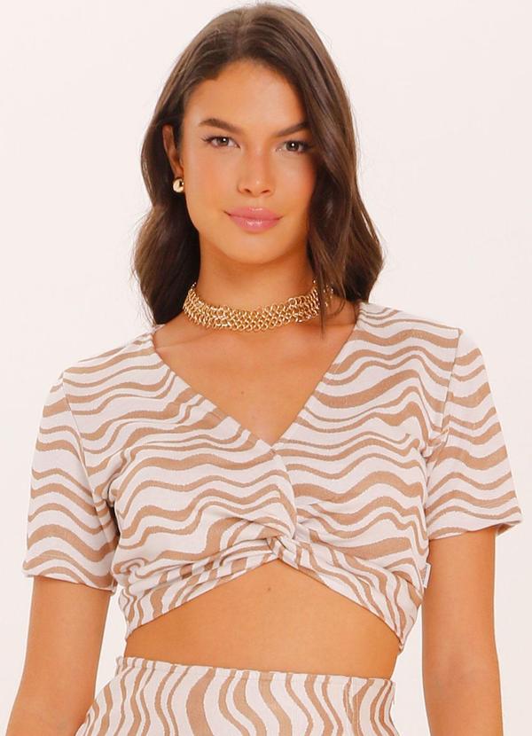 Gatabakana - Cropped Jacquard Branco 1