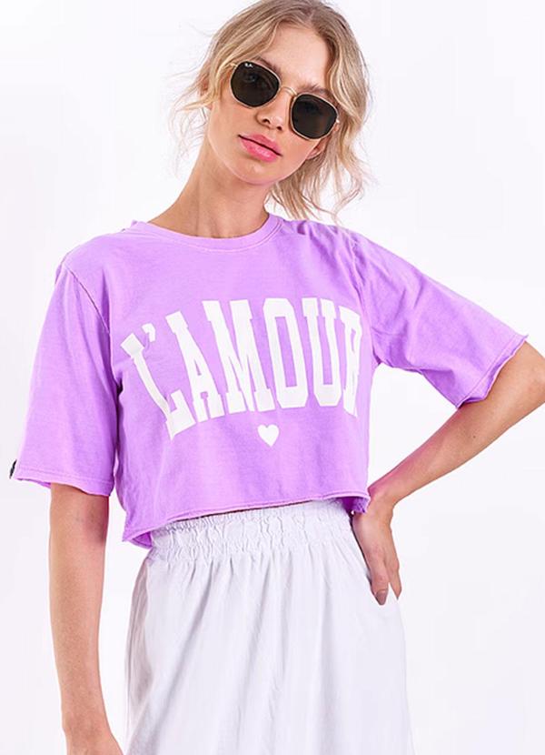 Amo Brand - Cropped L'Amour Violeta