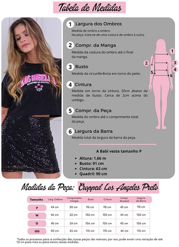 Amo Brand - Cropped Los Angeles Preto 4