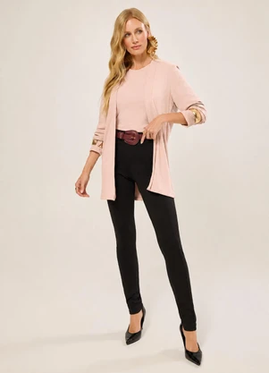 Naguchi - Cropped Malha Comfort Nude Rosado - NAGUCHI