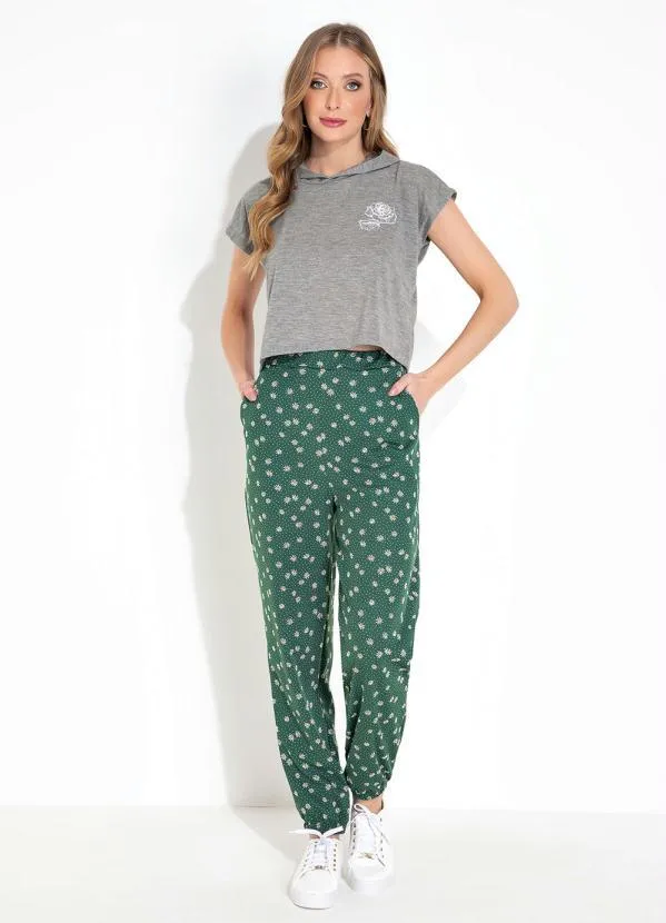 Moda Pop - Cropped Mescla com Toca e Ombros Deslocados 4
