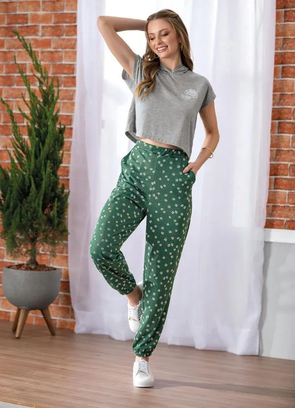 Moda Pop - Cropped Mescla com Toca e Ombros Deslocados 6