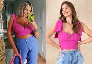 Cropped Pink com Alas para Amarrar