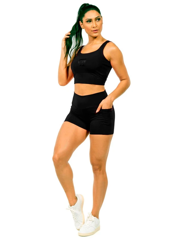 Cobertura - Cropped Power Feminino Preto 2