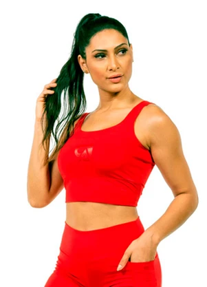 Cobertura - Cropped Power Feminino Vermelho - COBERTURA