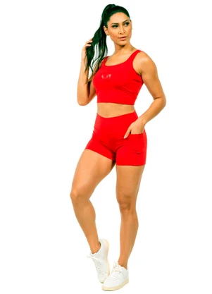 Cobertura - Cropped Power Feminino Vermelho - COBERTURA