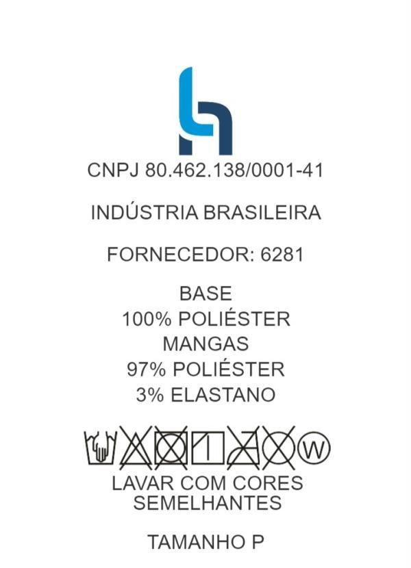 Moda Pop - Cropped Preta com Mangas Longas em Tela 6