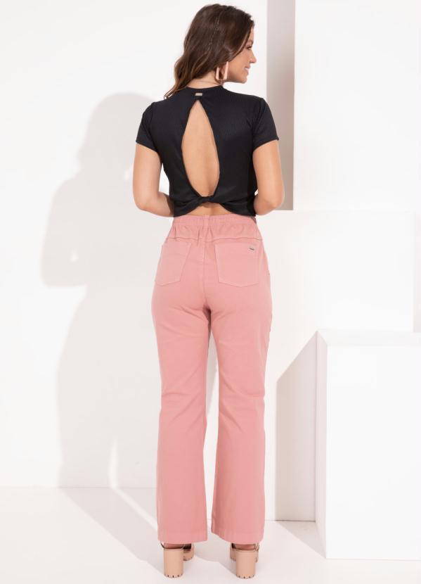 Outlet - Cropped Preto com Abertura nas Costas 4