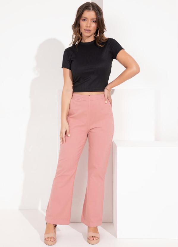 Outlet - Cropped Preto com Abertura nas Costas 5